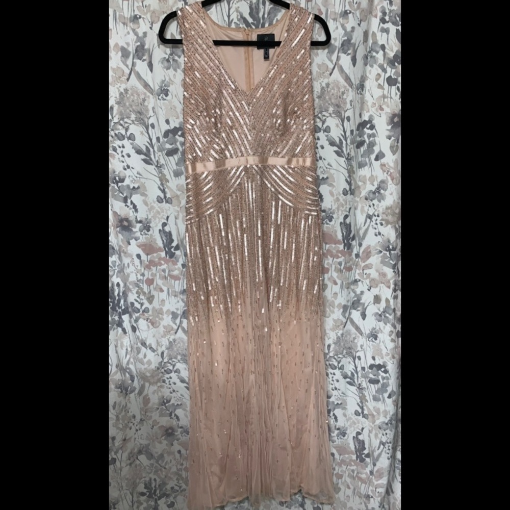 Adrianna Papell Formal Blush Dress - size 10